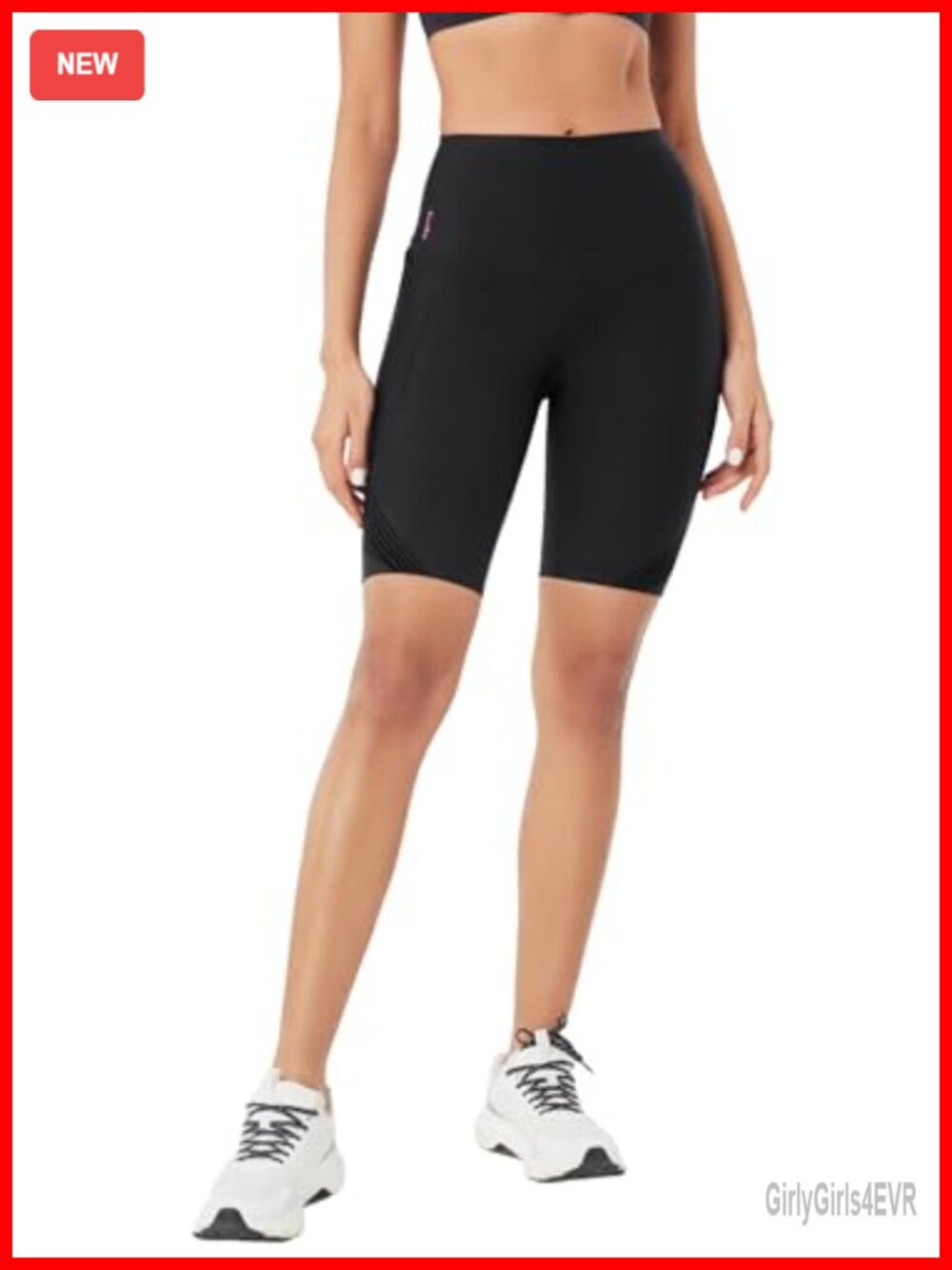 Body Sculpt 9" Biker Shorts with Side Pocket Reversible Tummy Control Yoga